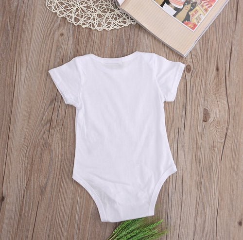 "I Hooked Daddy's Heart" Baby Romper - Cute Unisex Newborn Playsuit